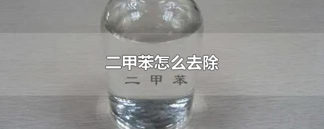 二甲苯怎么去除 二甲苯怎么去除