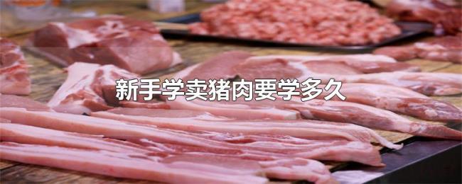 新手学卖猪肉要学多久 新手学卖猪肉要学多久