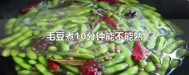 毛豆煮10分钟能不能熟 毛豆煮10分钟能不能熟