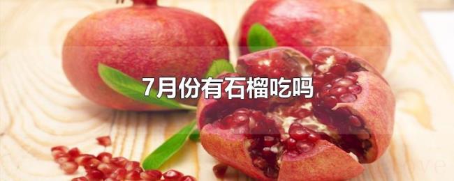 7月份有石榴吃吗 7月份有石榴吃吗