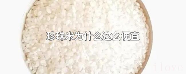 珍珠米为什么这么便宜