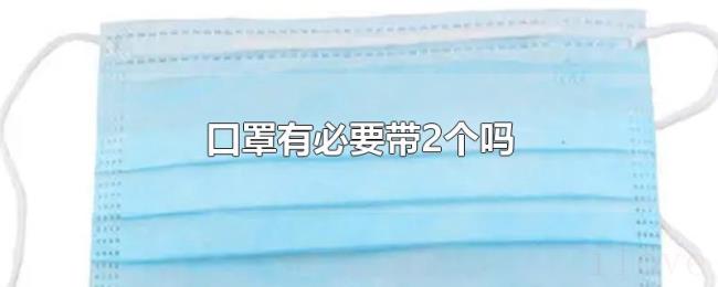 口罩有必要带2个吗