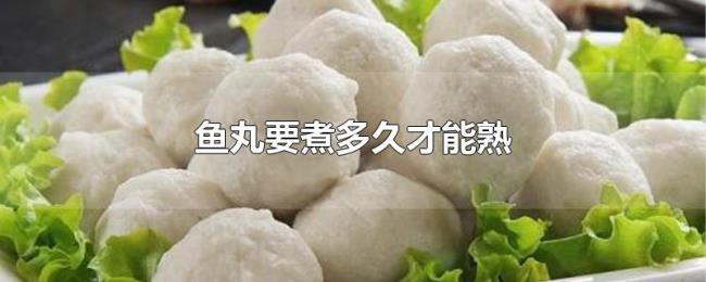 鱼丸要煮多久才能熟 鱼丸要煮多久才能熟