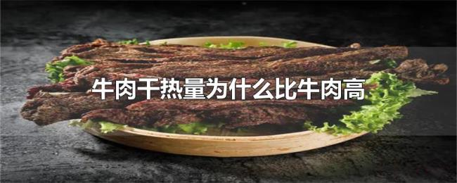 牛肉干热量为什么比牛肉高