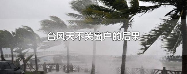 台风天不关窗户的后果