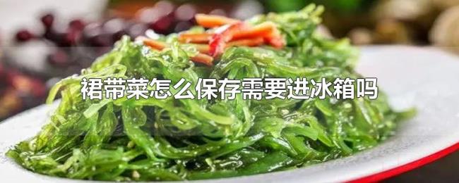 裙带菜怎么保存需要进冰箱吗 裙带菜怎么保存需要进冰箱吗