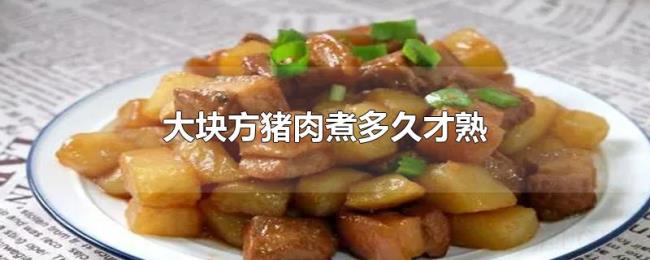 大块方猪肉煮多久才熟 大块方猪肉煮多久才熟