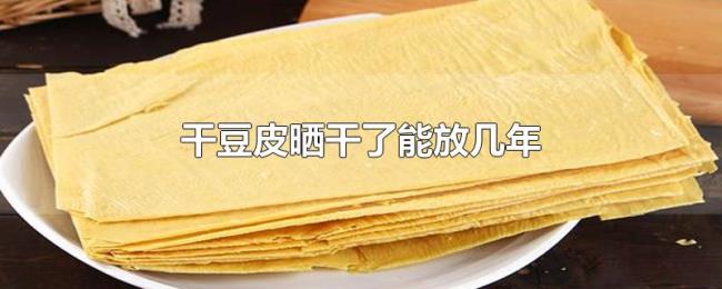干豆皮晒干了能放几年 干豆皮晒干了能放几年