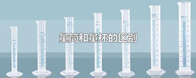 量筒和量杯的区别