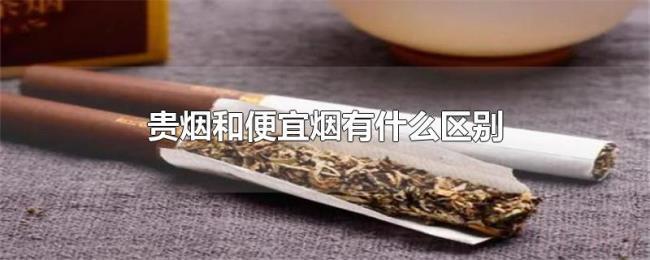 贵烟和便宜烟有什么区别 贵烟和便宜烟有什么区别