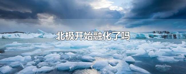 北极开始融化了吗 北极开始融化了吗