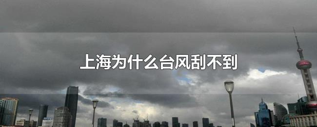 上海为什么台风刮不到 上海为什么台风刮不到