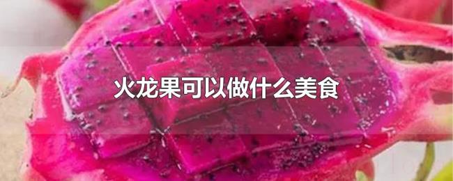 火龙果可以做什么美食 火龙果可以做什么美食