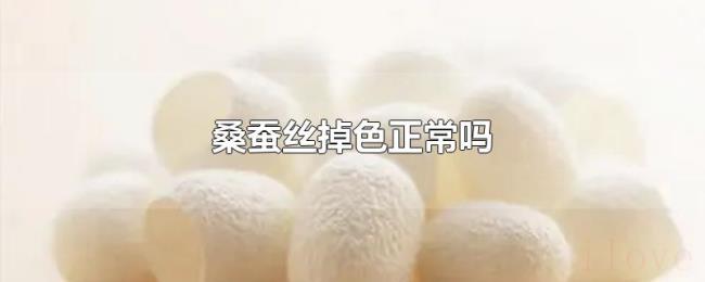 桑蚕丝掉色正常吗