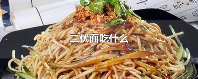 二伏面吃什么 二伏面吃什么