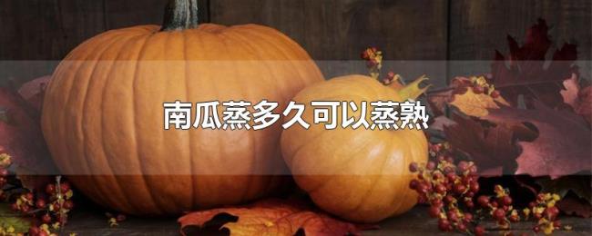 南瓜蒸多久可以蒸熟 南瓜蒸多久可以蒸熟