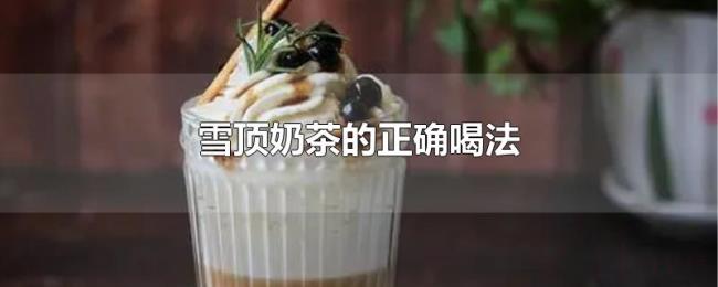 雪顶奶茶的正确喝法 雪顶奶茶的正确喝法