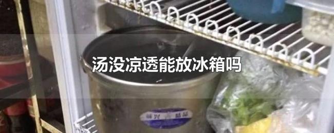 汤没凉透能放冰箱吗 汤没凉透能放冰箱吗