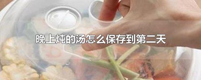 晚上炖的汤怎么保存到第二天 晚上炖的汤怎么保存到第二天