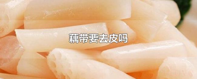 藕带要去皮吗 藕带要去皮吗