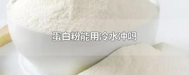 蛋白粉能用冷水冲吗