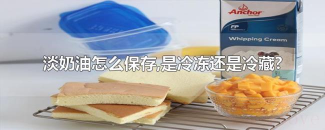 淡奶油怎么保存,是冷冻还是冷藏? 淡奶油怎么保存,是冷冻还是冷藏?