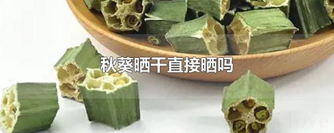秋葵晒干直接晒吗 秋葵晒干直接晒吗