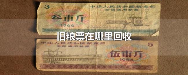 旧粮票在哪里回收 旧粮票在哪里回收
