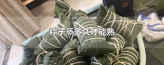 粽子蒸多久才能熟 粽子蒸多久才能熟