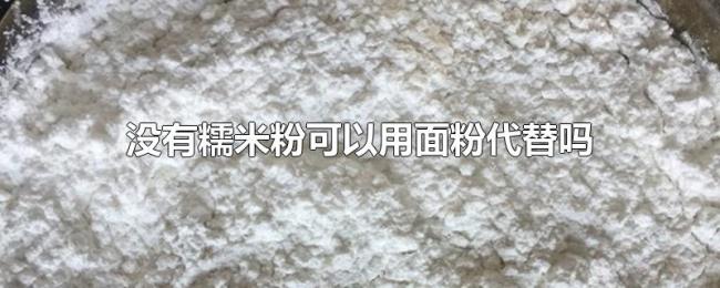 没有糯米粉可以用面粉代替吗