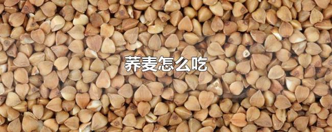荞麦怎么吃 荞麦怎么吃