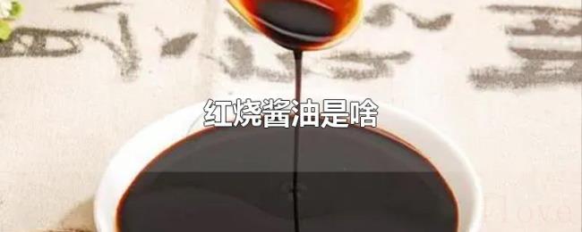红烧酱油是啥 红烧酱油是啥