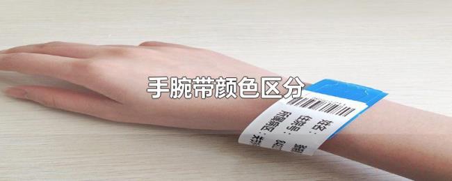 手腕带颜色区分 手腕带颜色区分