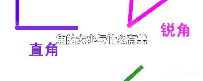 角的大小与什么有关 角的大小与什么有关