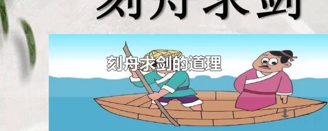 刻舟求剑的道理 刻舟求剑的道理
