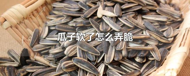 瓜子软了怎么弄脆 瓜子软了怎么弄脆