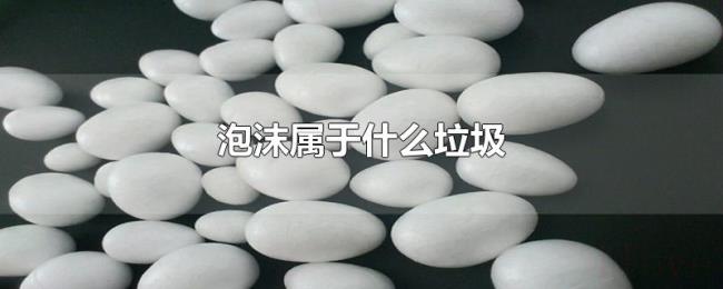 泡沫属于什么垃圾 泡沫属于什么垃圾