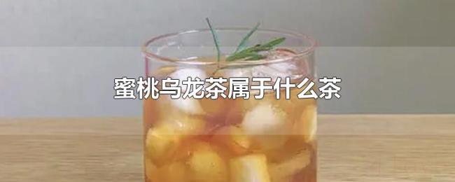 蜜桃乌龙茶属于什么茶 蜜桃乌龙茶属于什么茶