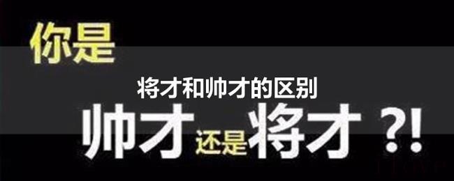 将才和帅才的区别 将才和帅才的区别