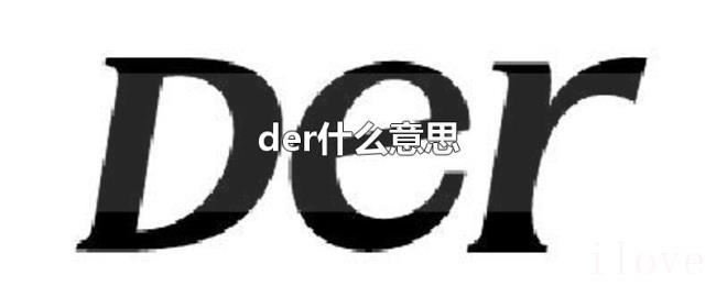 der什么意思 der什么意思
