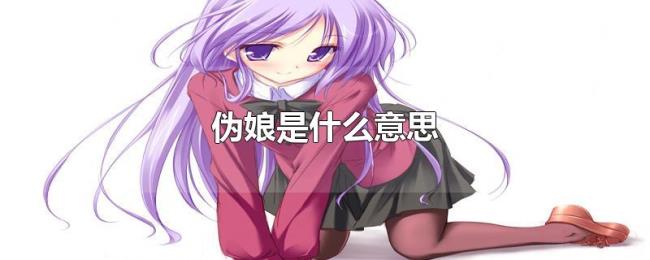 伪娘是什么意思 伪娘是什么意思