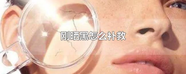 刚晒黑怎么补救 刚晒黑怎么补救