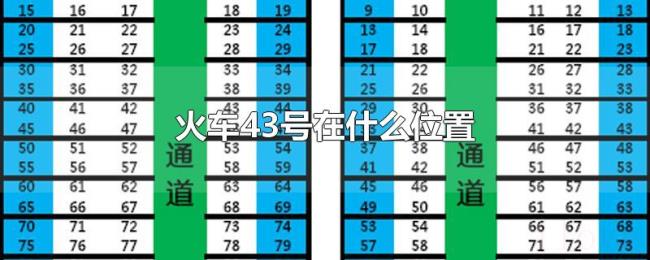 火车43号在什么位置