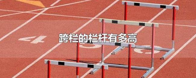 跨栏的栏杆有多高 跨栏的栏杆有多高