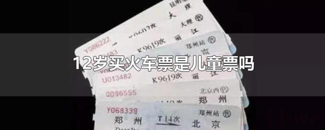 12岁买火车票是儿童票吗