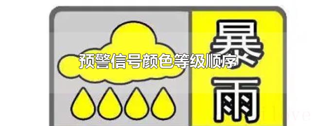 预警信号颜色等级顺序 预警信号颜色等级顺序
