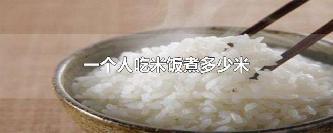 一个人吃米饭煮多少米