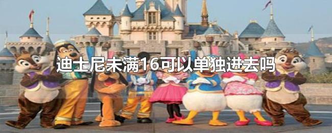 迪士尼未满16可以单独进去吗