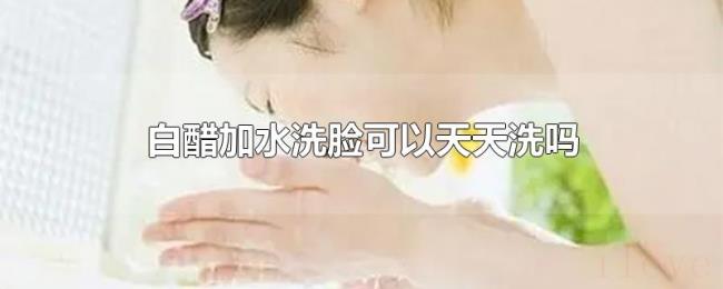 白醋加水洗脸可以天天洗吗 白醋加水洗脸可以天天洗吗