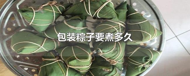 包装粽子要煮多久 包装粽子要煮多久